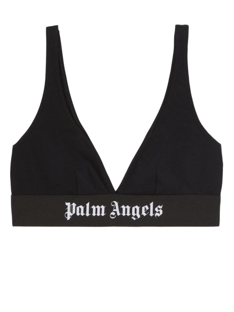 Palm Angels logo-band triangle bra - Black Cover