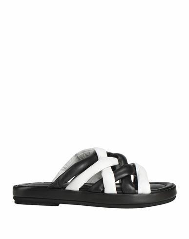 181 Woman Sandals Black Leather Cover