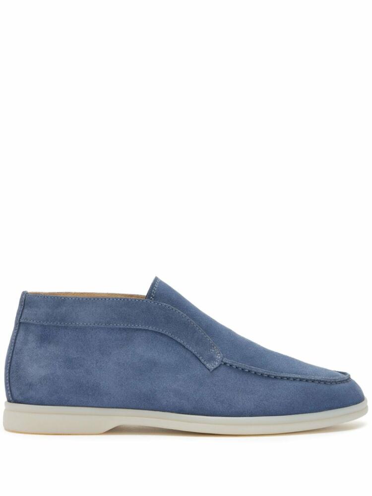 Scarosso Leonardo suede ankle boots - Blue Cover