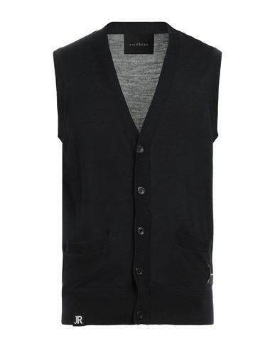 John Richmond Man Cardigan Midnight blue Wool, Acrylic Cover