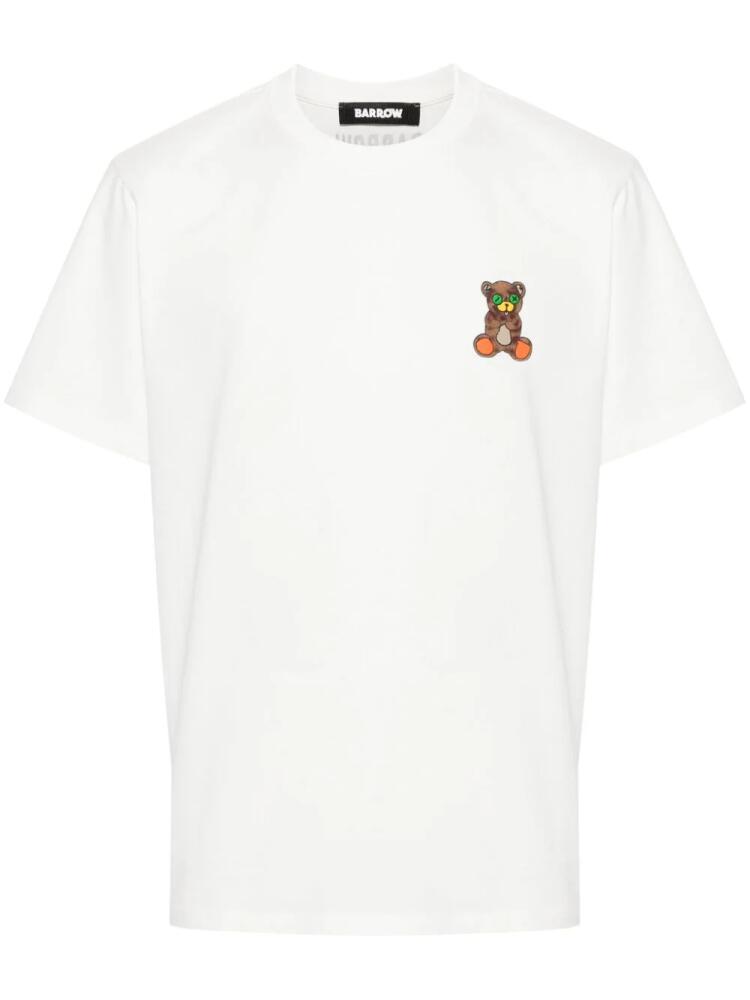 BARROW logo-print cotton T-shirt - White Cover