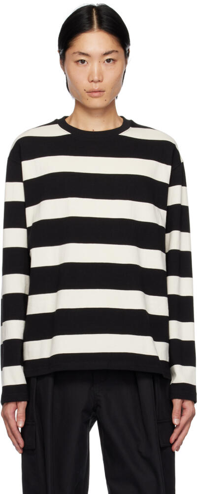 Uniform Bridge Black & White Naval Stripe Long Sleeve T-Shirt Cover