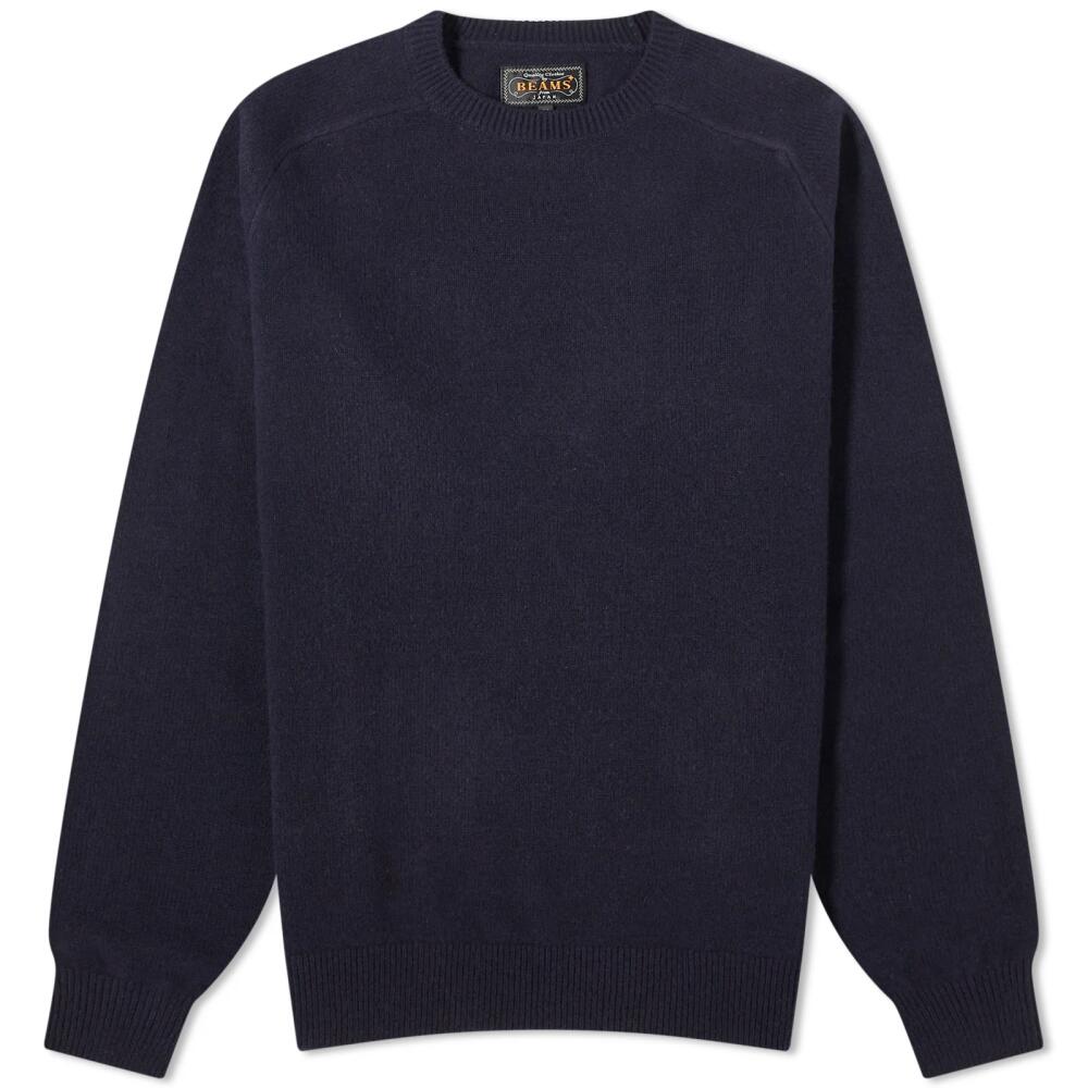 Beams Plus Men's 9G Crew Knit in Navy Cover