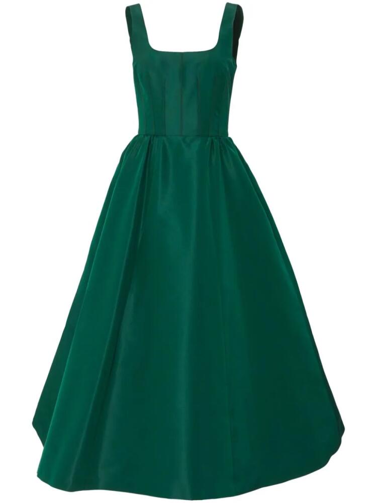 Carolina Herrera sleeveless silk midi dress - Green Cover