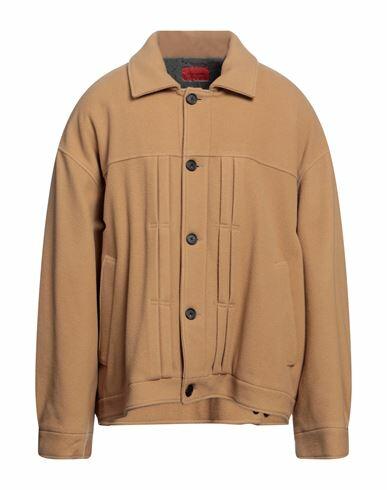 A Better Mistake Man Coat Camel Wool, Polyamide Cover