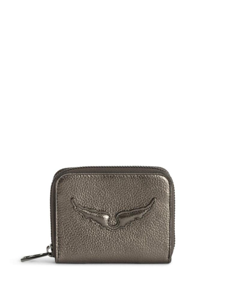 Zadig&Voltaire Mini ZV leather purse - Silver Cover