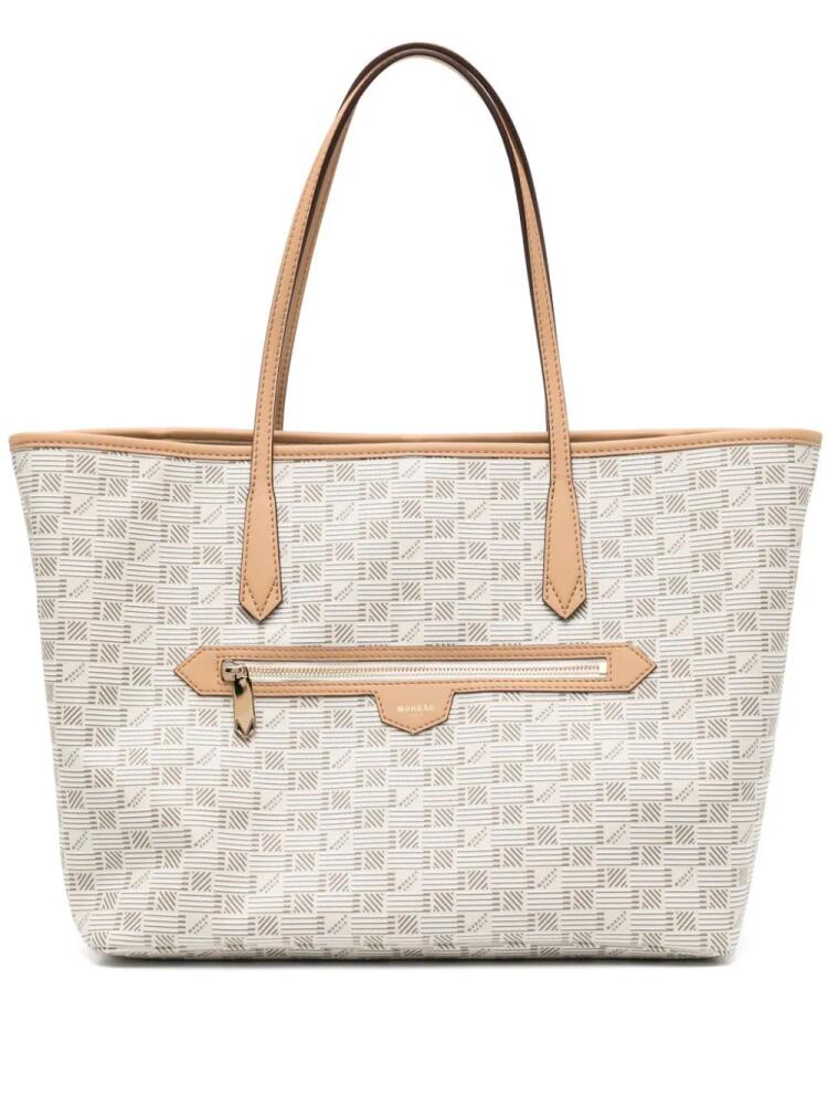 Moreau Saint Tropez leather tote bag - Neutrals Cover