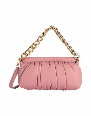 Les Visionnaires Ruby Silky Leather Woman Handbag Pastel pink Lambskin Cover