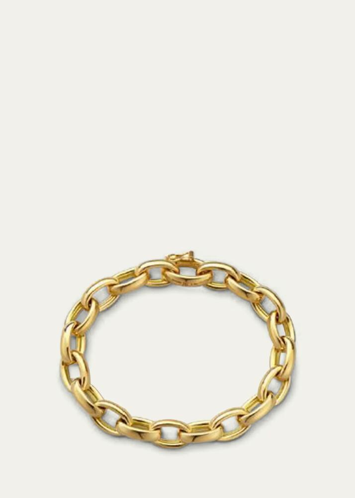 Monica Rich Kosann 18K Yellow Gold Elizabeth Link Handmade Bracelet, 7.5"L Cover