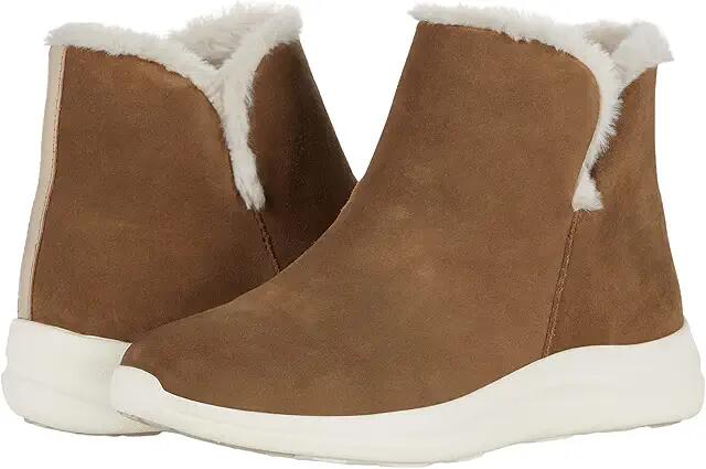 Johnston & Murphy XC4 Mollie Shearling Bootie (Taupe Waterproof Suede/Faux Fur) Women's Shoes Cover