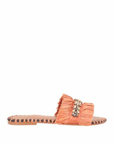 De Siena Woman Sandals Tan Natural raffia, Textile fibers Cover