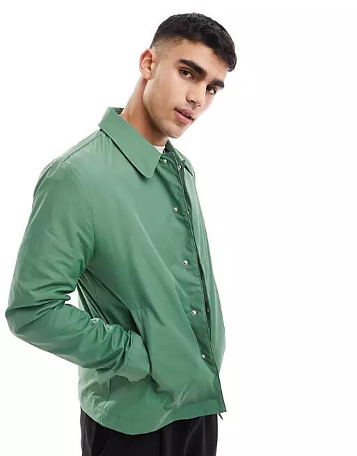 ASOS DESIGN lightweight harrington jacket in green Cover