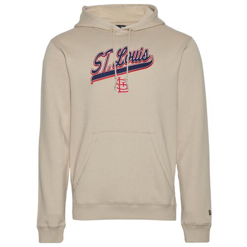 New Era Cardinals Hooded Pullover - Mens Tan/Tan Cover