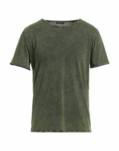 Arovescio Man T-shirt Military green Cotton Cover