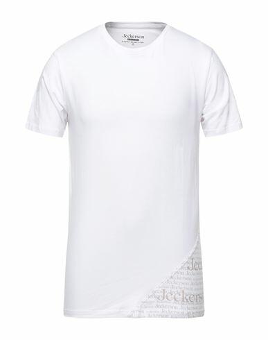 Jeckerson Man T-shirt White Cotton, Elastane Cover