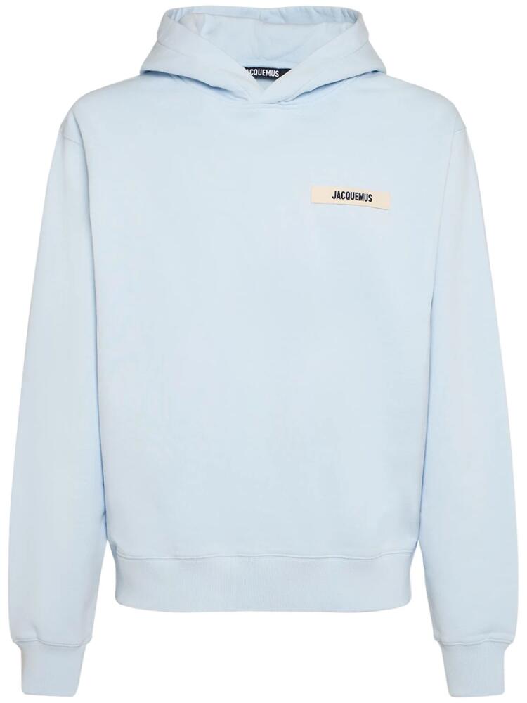 JACQUEMUS Le Hoodie Gros Grain Cotton Sweatshirt Cover