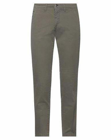 Herman & Sons Man Pants Military green Cotton, Elastane Cover