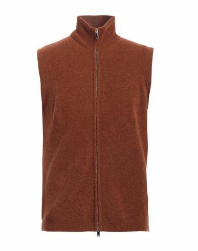 Daniele Fiesoli Man Cardigan Tan Merino Wool, Polyamide, Elastane Cover