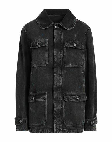 Maison Margiela Woman Denim outerwear Black Cotton Cover