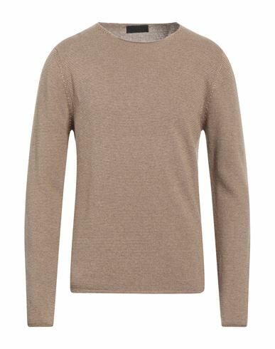 Lucques Man Sweater Camel Merino Wool, Viscose, Polyamide, Cashmere Cover