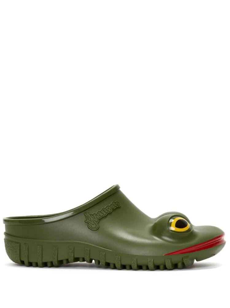 JW Anderson x Wellipets Frog round-toe clogs - Green Cover