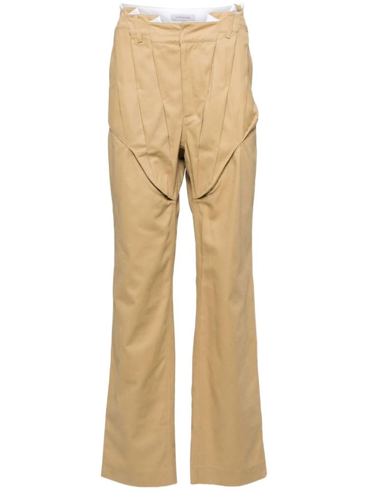 JUNTAE KIM gathered corset slacks - Neutrals Cover