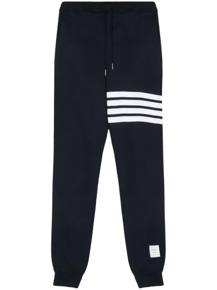 Thom Browne 4-Bar cotton track pants - Blue Cover