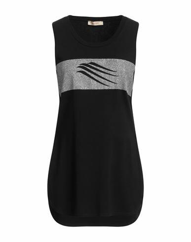 Marani Jeans Woman Tank top Black Viscose, Elastane Cover