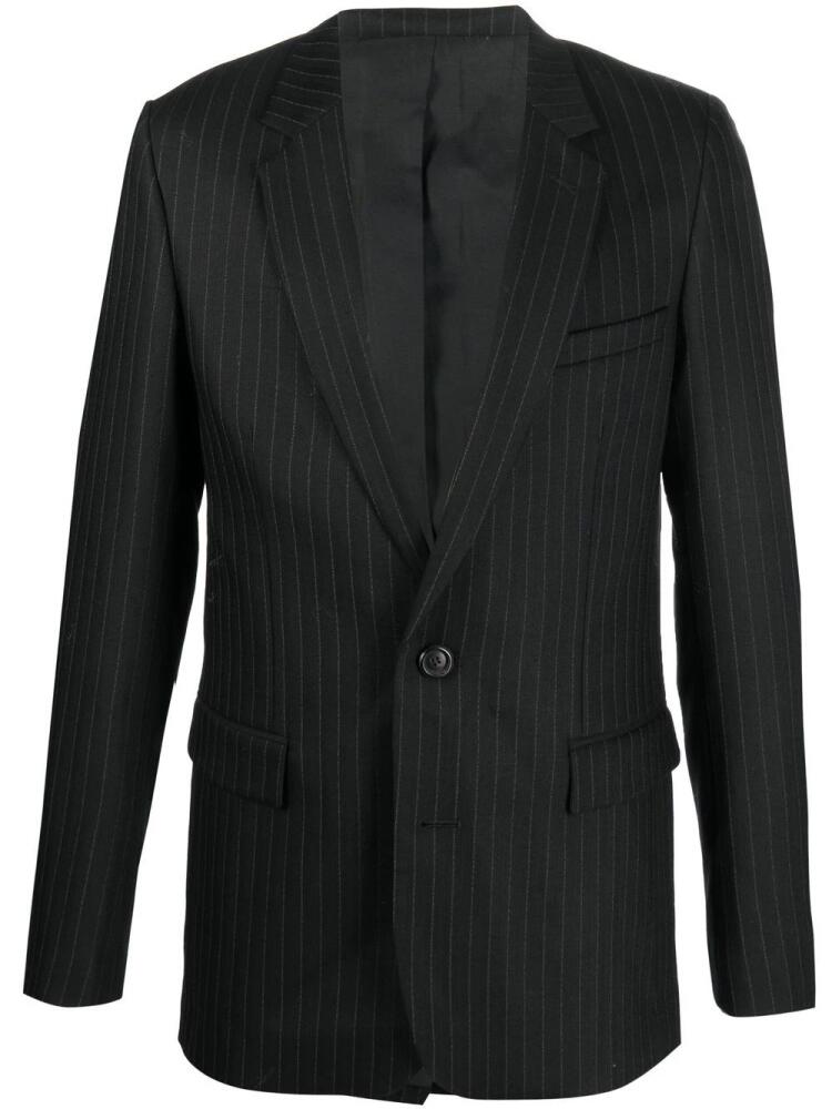 AMI Paris single-breasted striped blazer - Black Cover