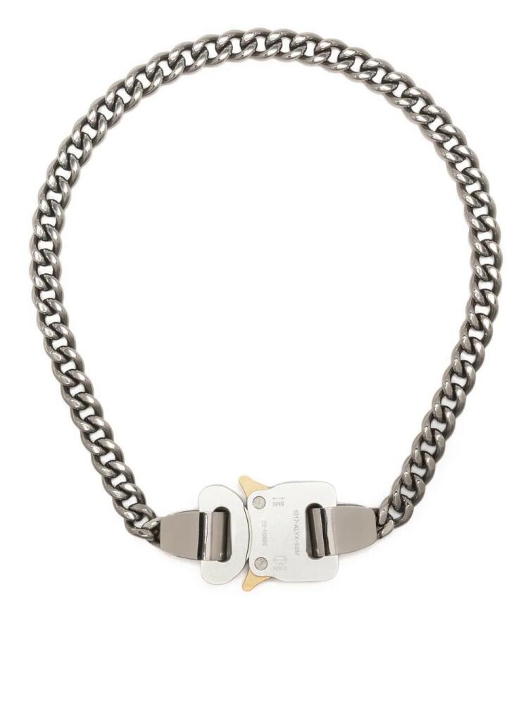 1017 ALYX 9SM Rollercoaster-buckle detail necklace - Silver Cover