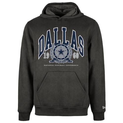 New Era Cowboys Fitted Pullover Hoodie - Mens Grey/Grey Cover