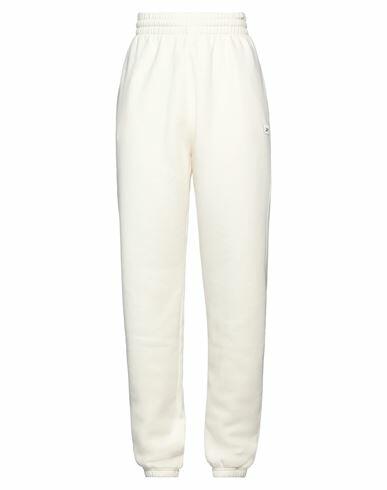 Reebok Woman Pants Ivory Cotton, Recycled polyester Cover