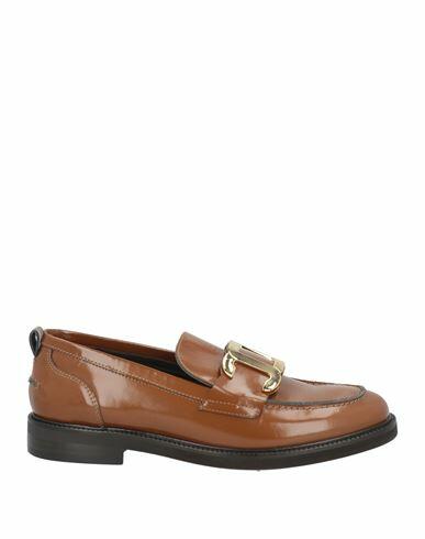 Carmens Woman Loafers Brown Leather Cover