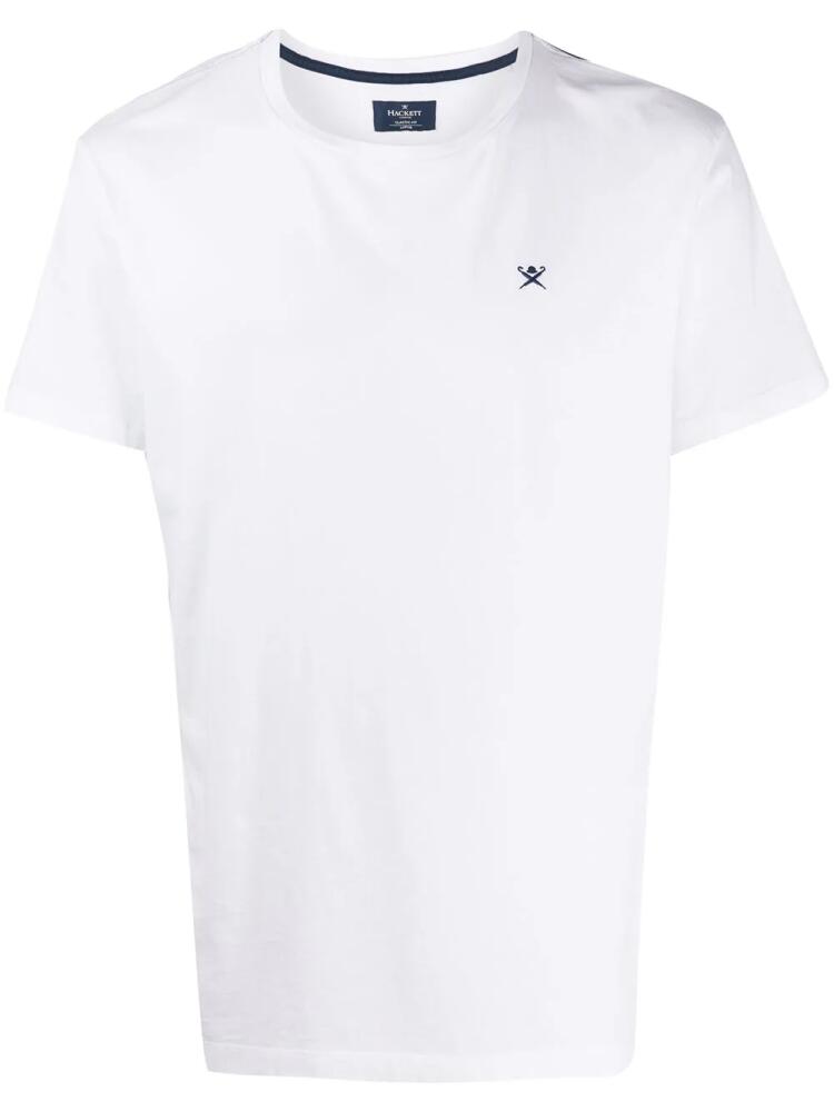 Hackett logo embroidered T-shirt - White Cover