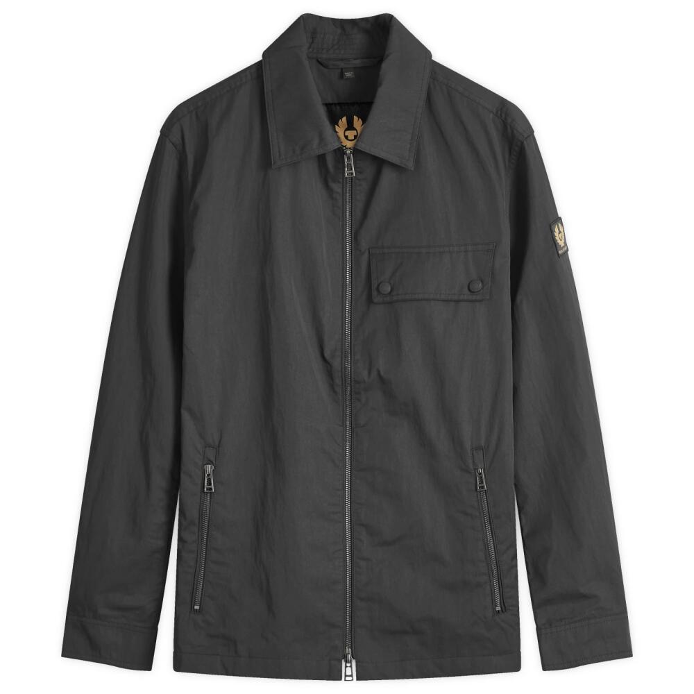 Belstaff Men's Depot Cotton Gabardine Overshirt in Black Cover