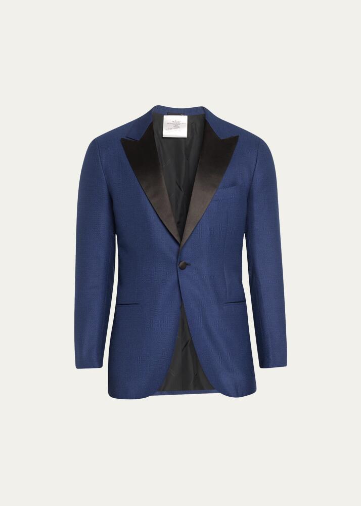 Kiton Men's Textured Cashmere-Silk Dinner Jacket Cover