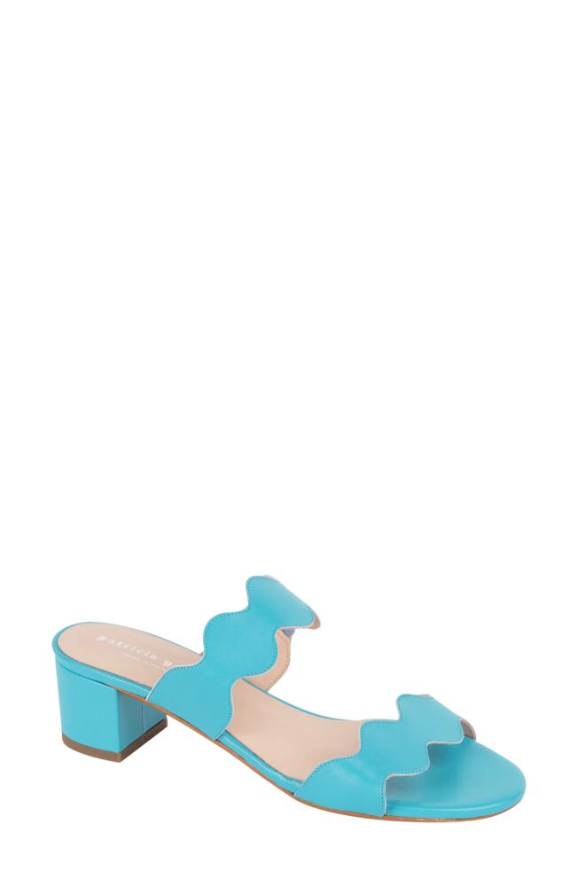 patricia green Palm Beach Slide Sandal in Turquoise Leather Cover