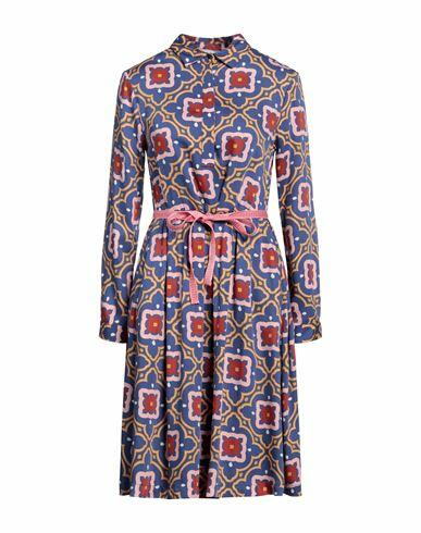 Niū Woman Mini dress Navy blue Viscose Cover