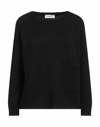 Gran Sasso Woman Sweater Black Virgin Wool, Viscose, Cashmere Cover