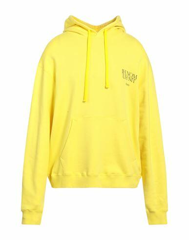 Ih Nom Uh Nit Man Sweatshirt Yellow Cotton, Elastane, Polyester Cover