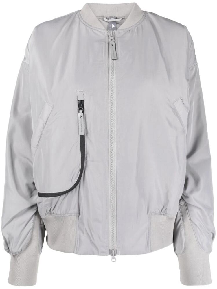 adidas by Stella McCartney zip-high bomber jacket - Grey Cover