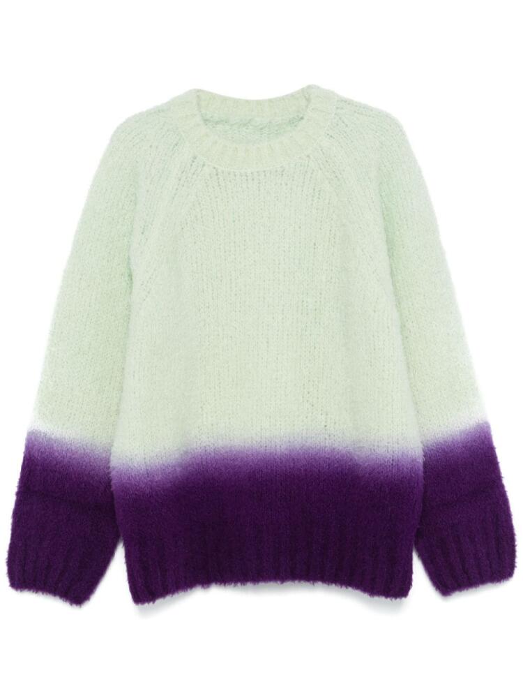 sacai ombré-effect sweater - Green Cover