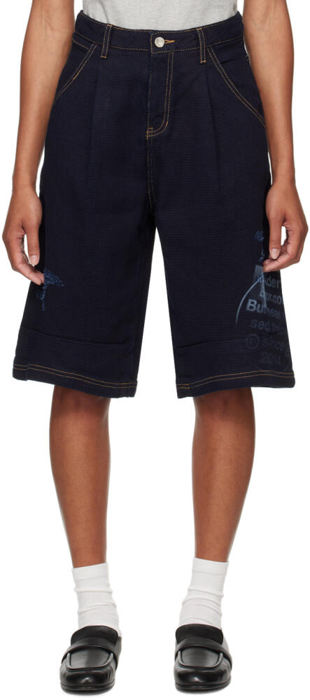 ADER error Navy Printed Shorts Cover