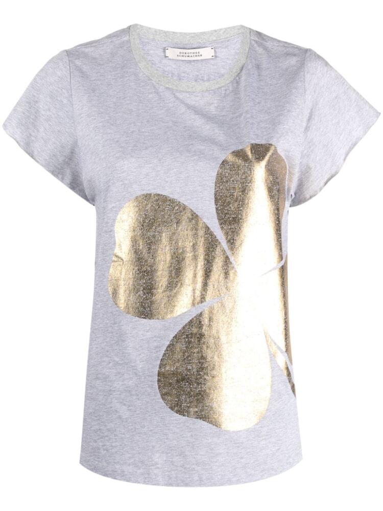 Dorothee Schumacher graphic-print cotton T-shirt - Grey Cover