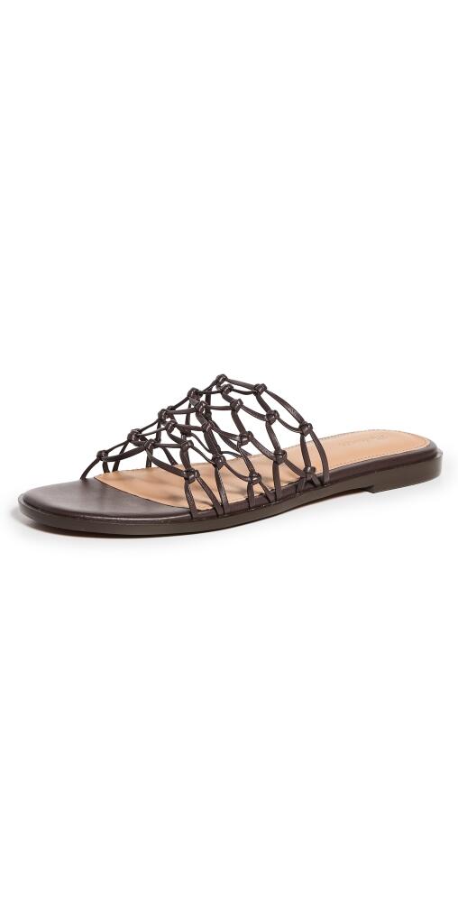 Madewell Taryn Knotted Slides Chocolate Raisin Cover