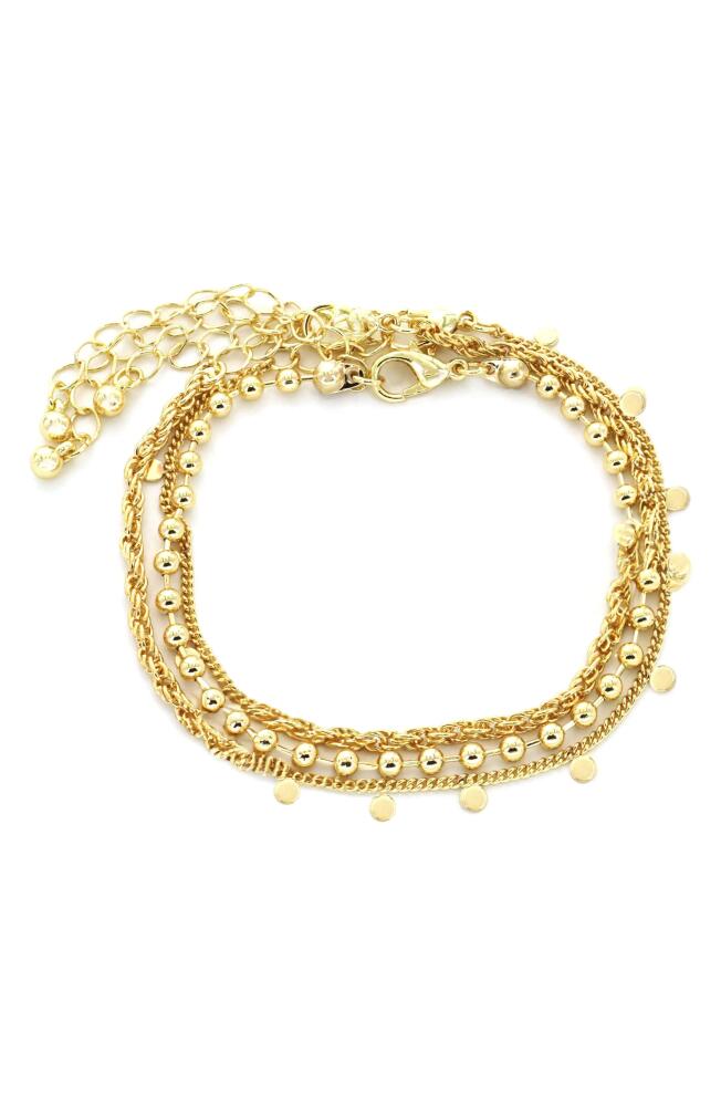 Panacea Set of 3 Chain Bracelets in Gold Cover