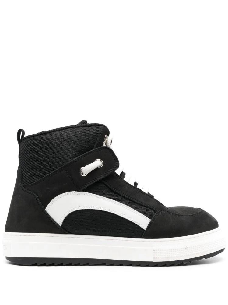 DSQUARED2 two-tone high-top sneakers - Black Cover