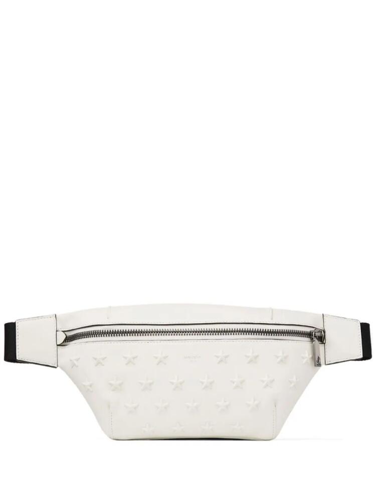 Jimmy Choo Finsley star-stud leather belt bag - White Cover