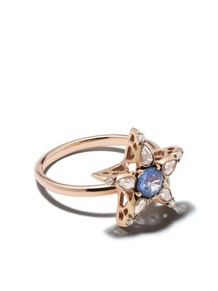 Selim Mouzannar 18kt rose gold sapphire diamond Star ring - Pink Cover