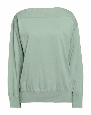 Alpha Studio Woman Sweater Light green Cotton Cover